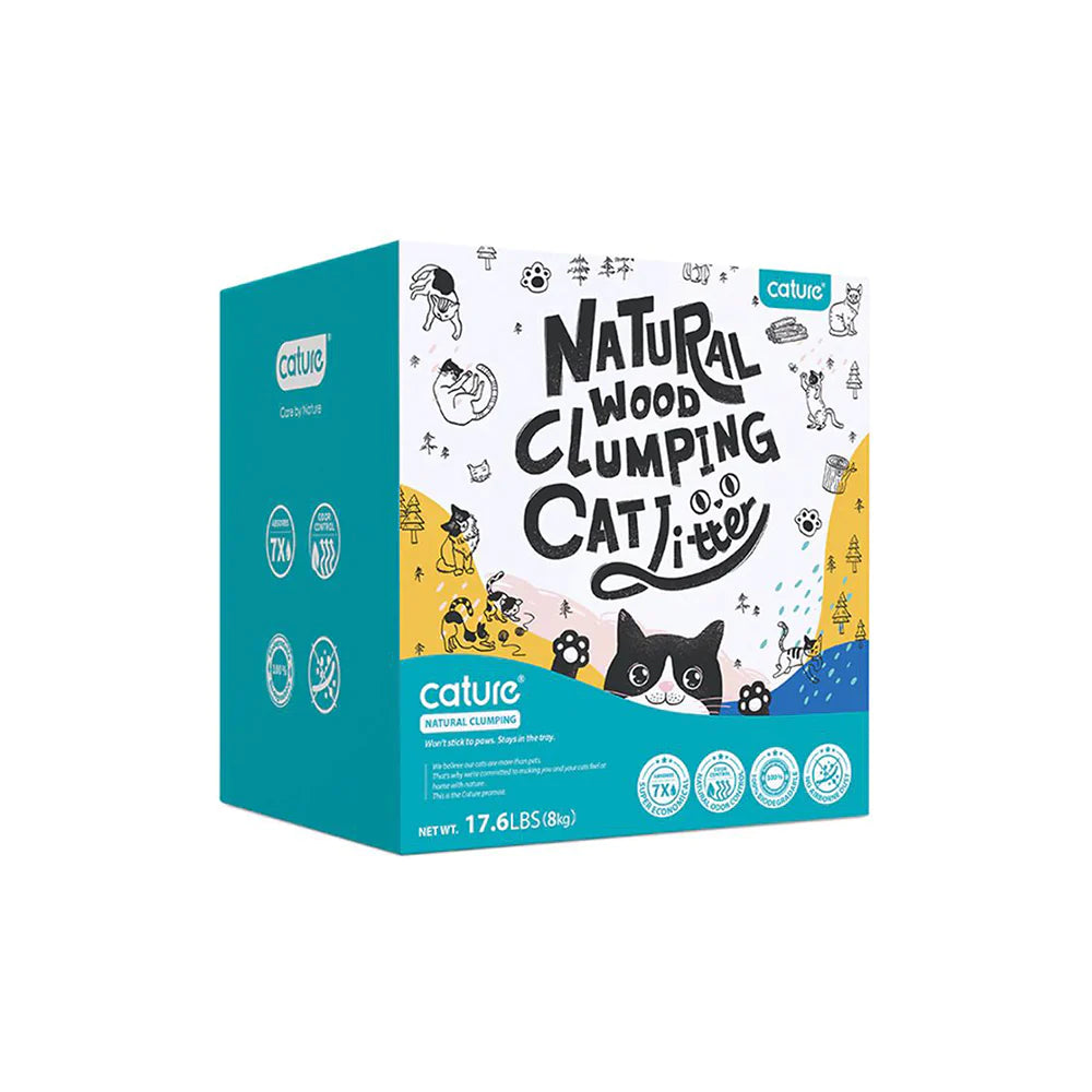 CATURE - Wood Clumping Cat Litter Smart Pellets 20L/8Kg - PetServo