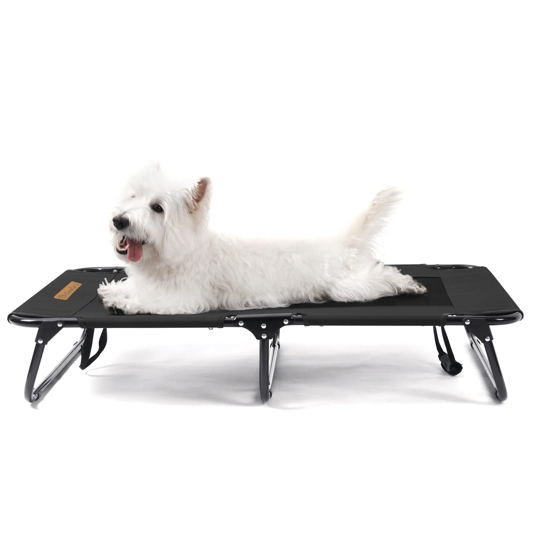 Charlie's - Adventure Foldable Travel Pet Cot 107x61x20cm - Large - Black