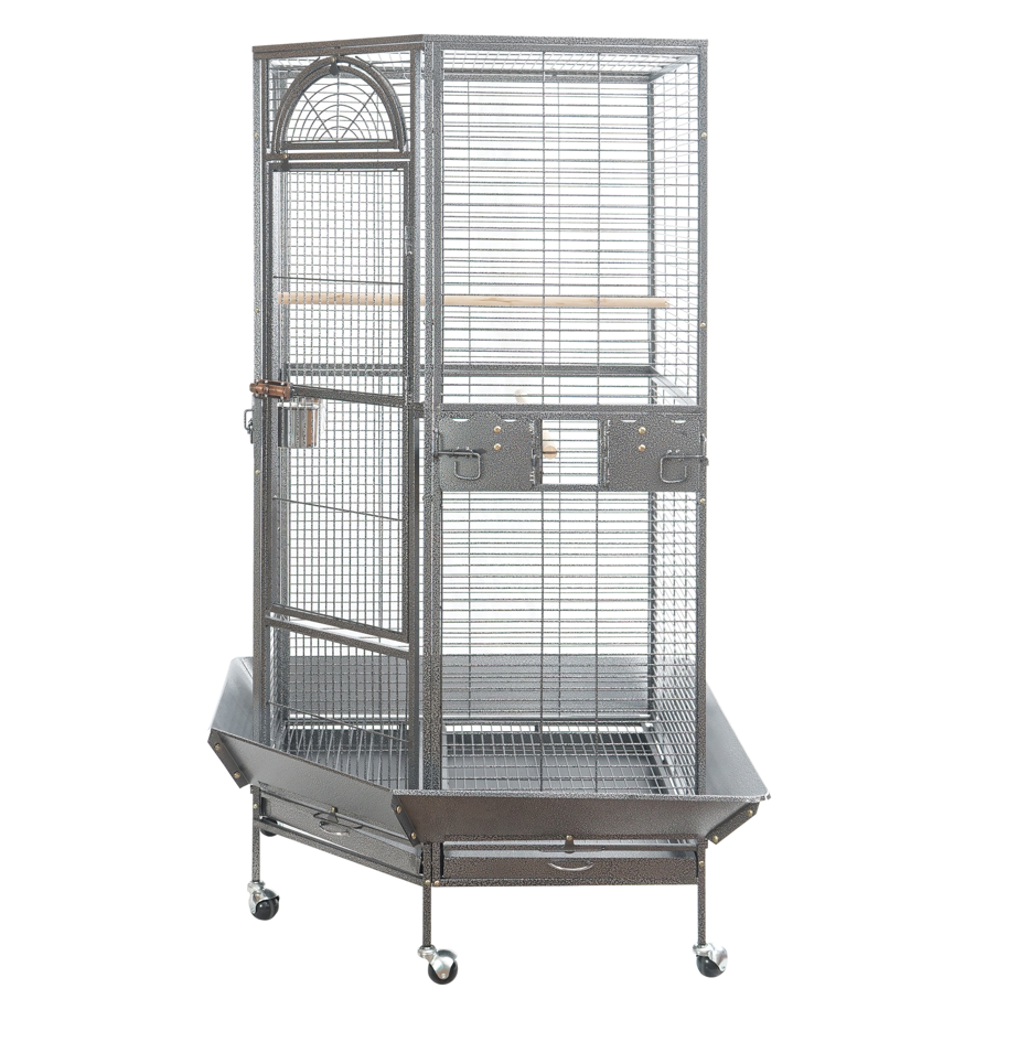Bird cage with a stand on a white background at Pet Servo