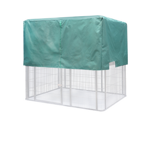 Bird cage with a green cover on a white background at Pet Servo