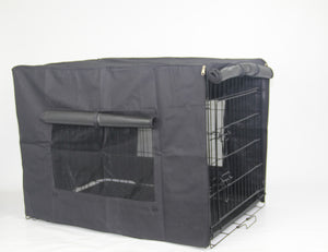 YES4PETS - 30" Foldable Pet Crate with Cover – Portable Design - Pet Servo