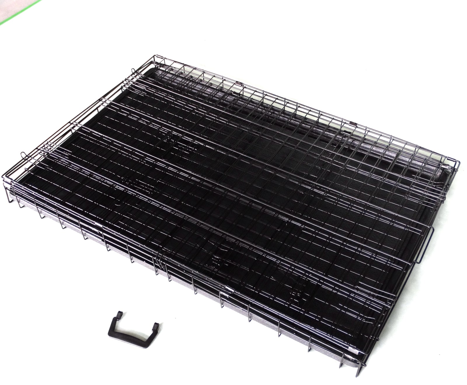 Black metal grill rack on a white background at Pet Servo