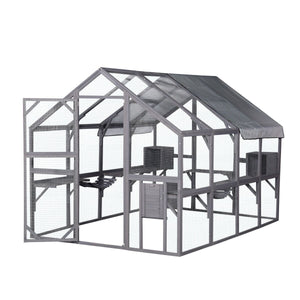 YES4PETS - XXXXL Wooden Pet Shelter with Escape Door - Pet Servo