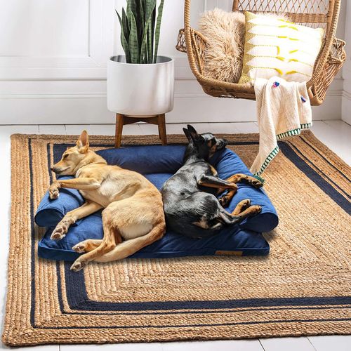 Charlie's - Corduroy Dog Sofa Bed Navy - Large - petservo