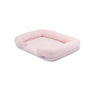 Charlie’s Boucle Orthopedic Dog Sofa Bed Pink Large - PetServo-1