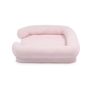Charlie’s Boucle Orthopedic Dog Sofa Bed Pink Large - PetServo-2