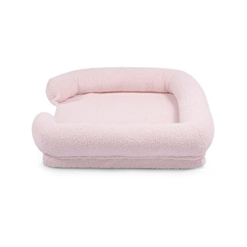 Charlie’s Boucle Orthopedic Dog Sofa Bed Pink Large - PetServo-2