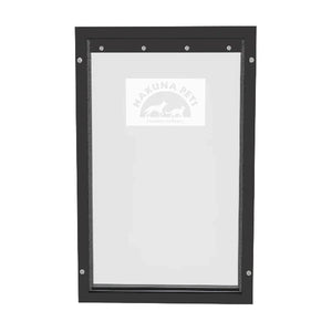 Hakuna Pets - Deluxe Aluminium Pet Door - Extra Large Black - petservo