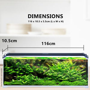 Dynamic Power - 33W Aquarium Blue White LED Light for Tank 120-140cm - petservo-1