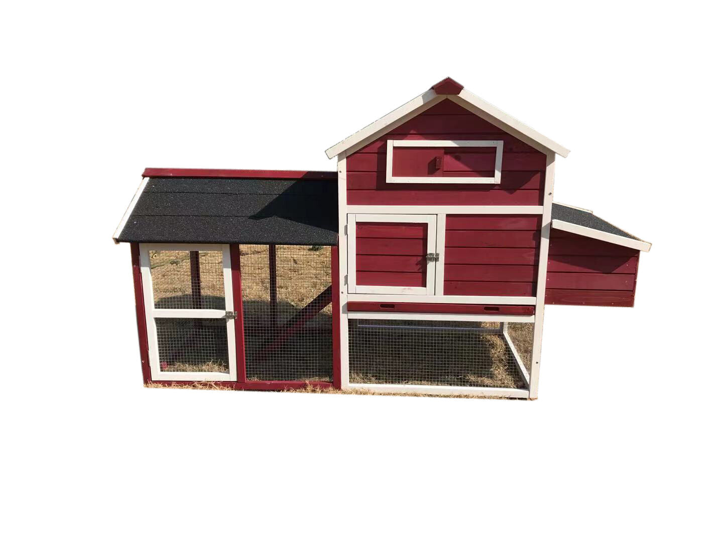 YES4PETS – Red Large Multi-Pet Hutch Versatile Use -Petservo