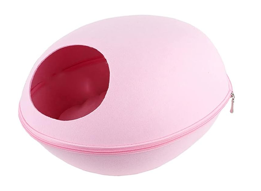 YES4PETS - Large Cave Cat & Dog Soft Cushion Igloo Bed Dark - Pet Servo