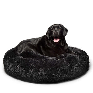 Fur King - "Aussie" Calming Dog Bed Black X Large 115cm - Pet Servo