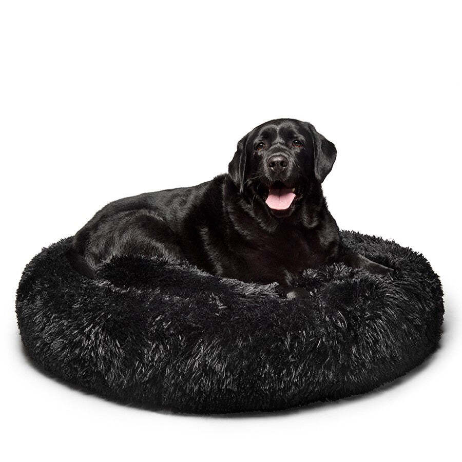Fur King - "Aussie" Calming Dog Bed Black X Large 115cm - Pet Servo