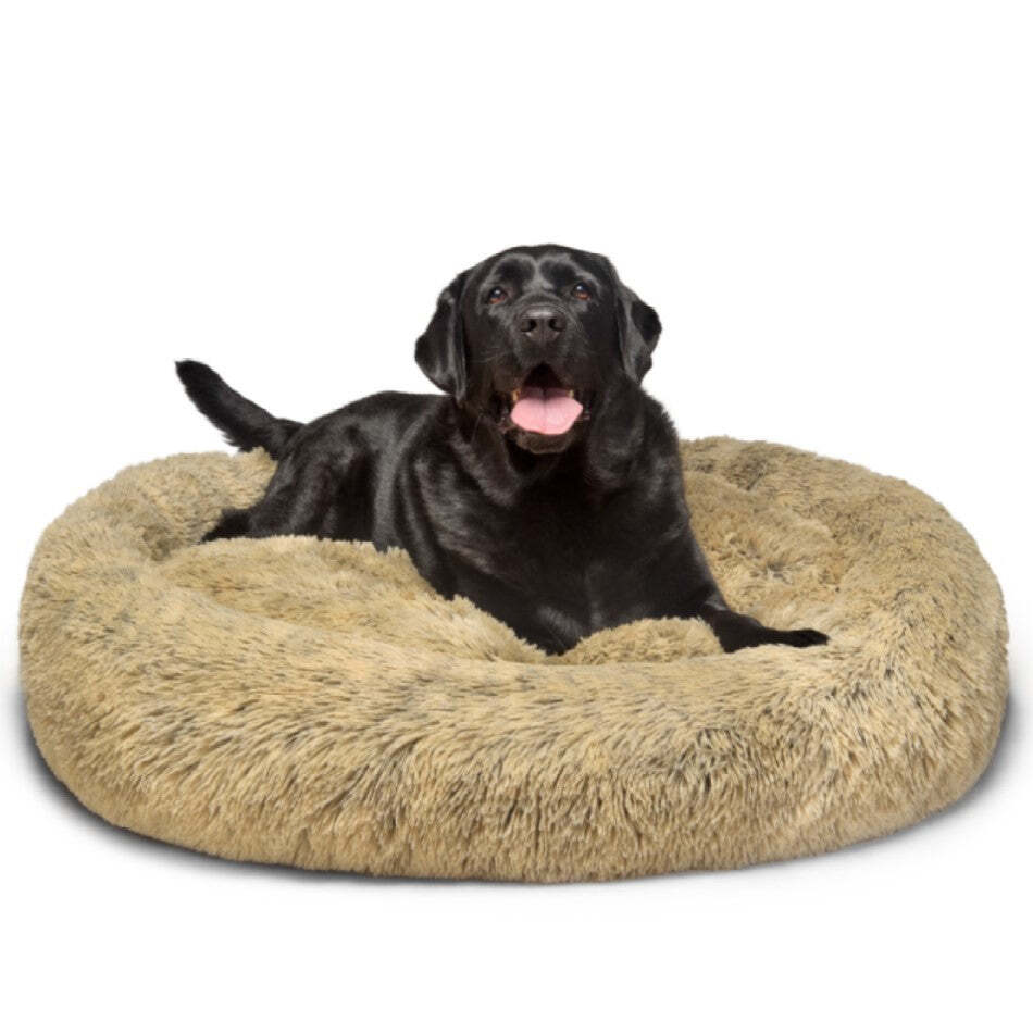 Fur King - "Aussie" Calming Dog Bed Brindle X Large 115cm - Pet Servo