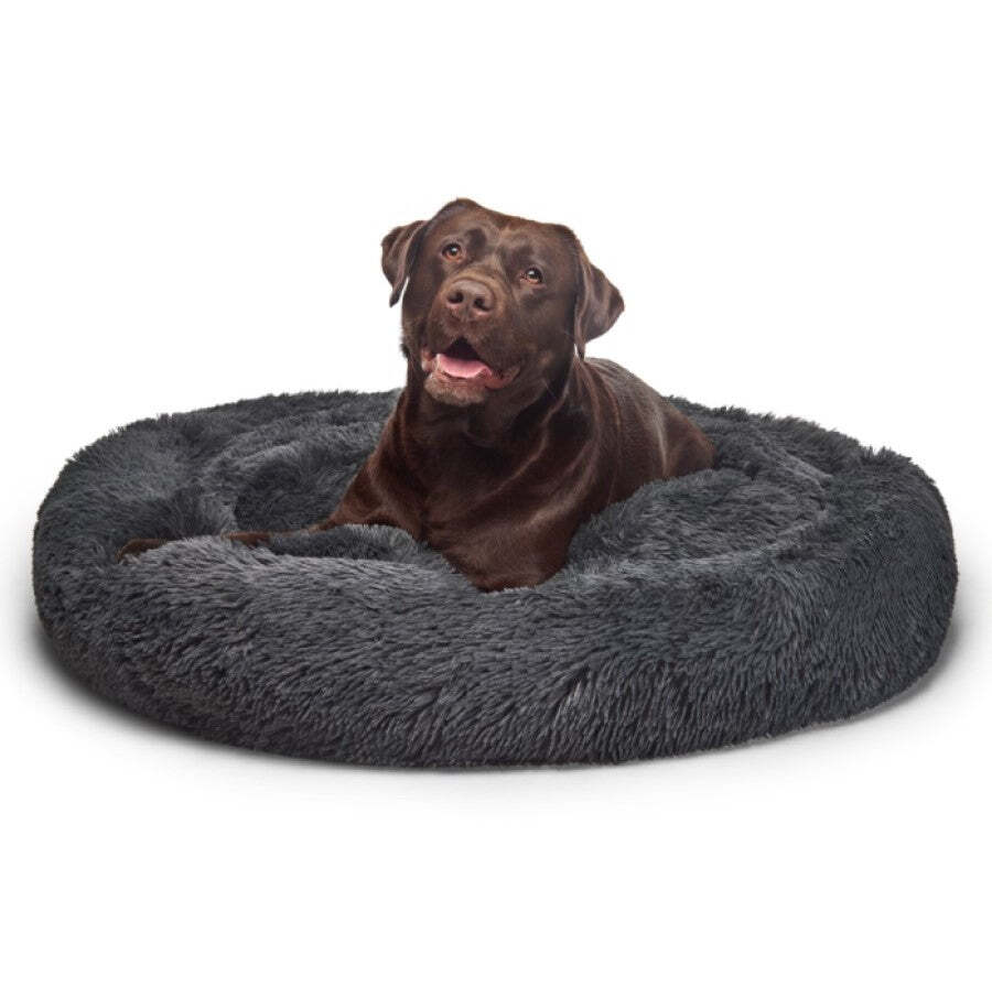 Fur King - "Aussie" Calming Dog Bed Grey X Large 115cm - Pet Servo