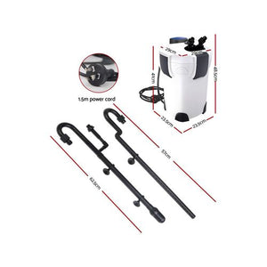 Giantz 1850L External Canister Aquarium Filter | Petservo-1