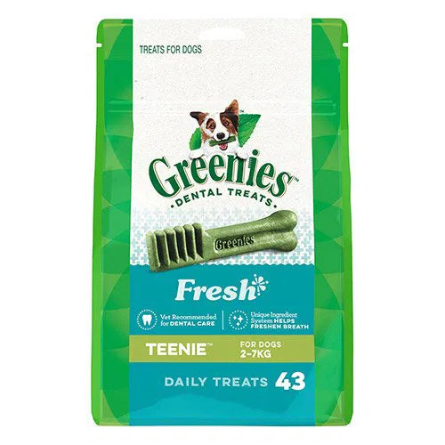 Greenies dental treats 340 gm packaging for dogs on a white background at Pet Servo