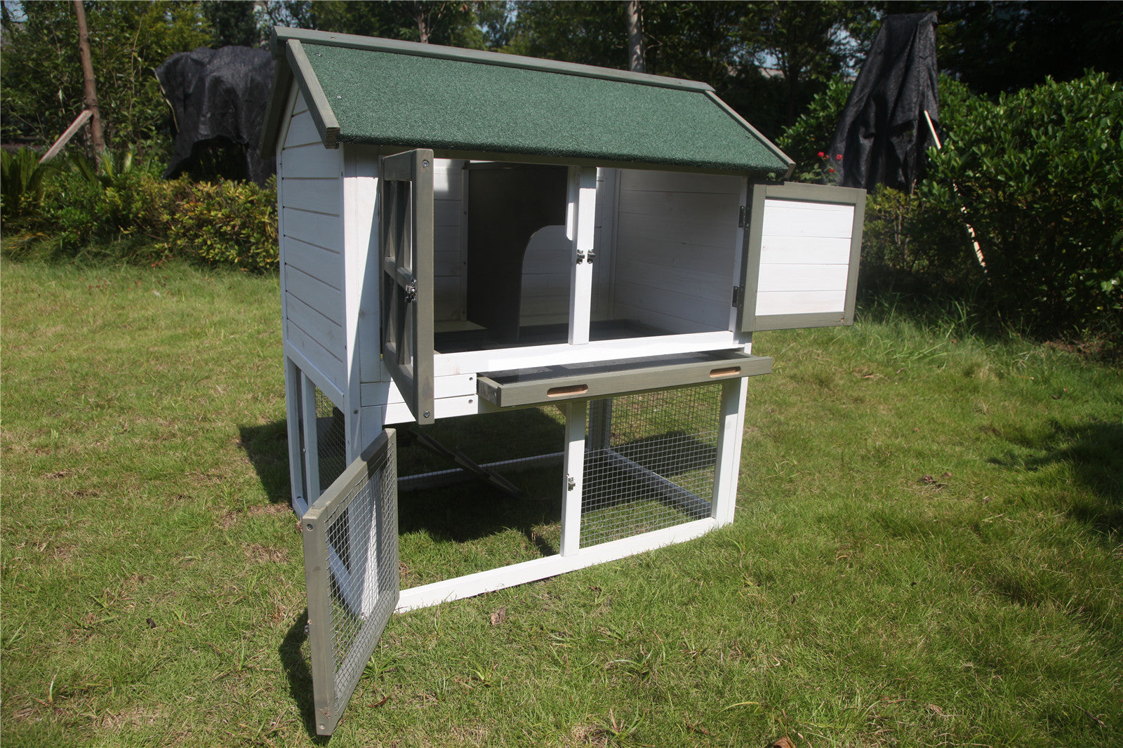 YES4PETS - XL Double Storey Rabbit Hutch Cage - Petservo