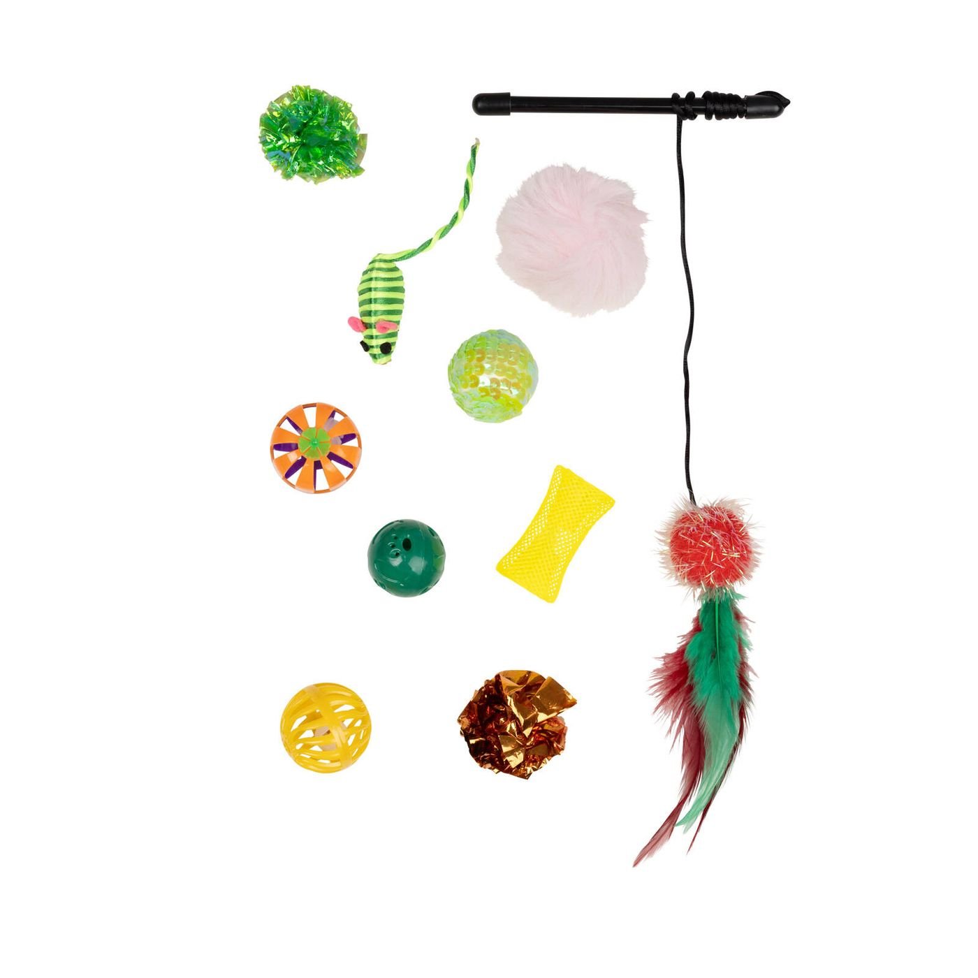 Happy Tails - Assorted Cat Toys - 10 Pack