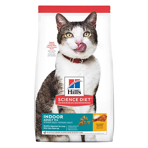 Hill's Science Diet - Adult 11+ Indoor Dry Cat Food - Pet Servo