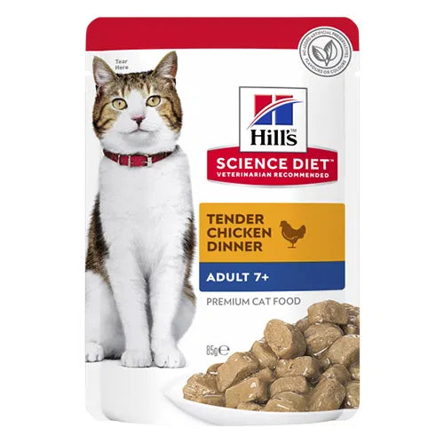 Hill's Science Diet - Adult 7+ Cat Chicken Wet Pouch 85 gm - Pet Servo