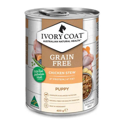 Ivory Coat -  Chicken Stew Grain Free Wet Puppy Food 400gm x 12 pack