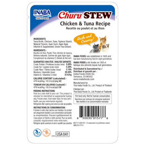 INABA - Churu Stew Chicken & Tuna Recipe 40g - Pet Servo