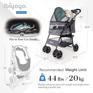 Ibiyaya Cloud 9 Pet Stroller for Cats & Dogs - Mint Green - petservo-4