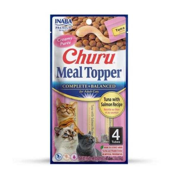 Inaba - CHURU COMPLETE & BALANCED FOR ADULT CATS TUNA WITH SALMON RECIPE - Pet Servo