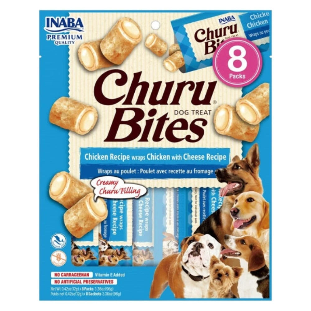 Inaba - Churu Bites Chicken Recipe Wraps Chicken with Cheese Recipe - Petservo