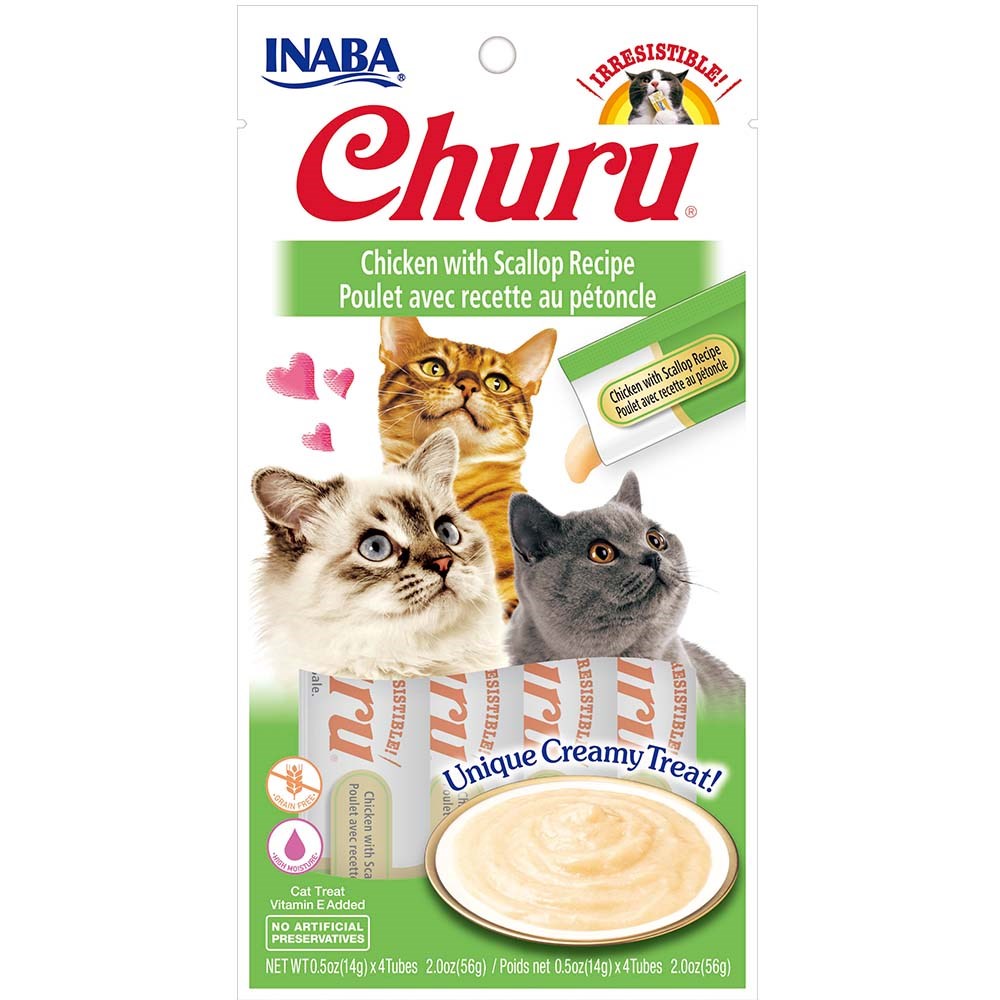 Inaba - Churu Chicken with Scallop Recipe - Petservo