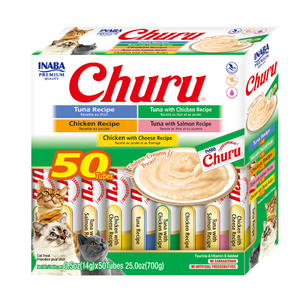 Inaba - Churu Tuna & Chicken Variety BOX (14g X 50 Tubes) - Pet Servo