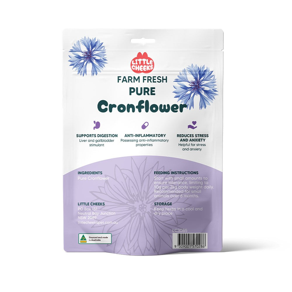 Little Cheeks - Farm Fresh Pure Cornflower 35g for Rabbits& Guinea pigs