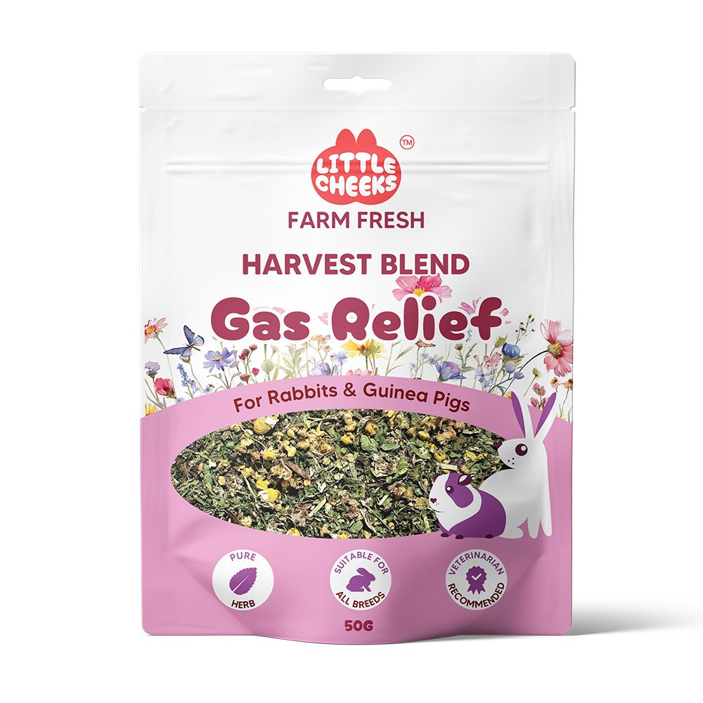 Little Cheeks - Farm Fresh Harvest Blend Gas Relief 50g for Rabbits& Guinea pigs at Pet Servo
