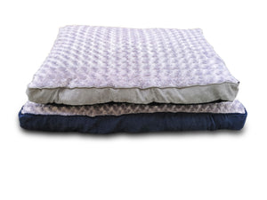 YES4PETS - Medium Dog Puppy Bed Mat Cushion 85x60cm Blue/Grey - Pet Servo