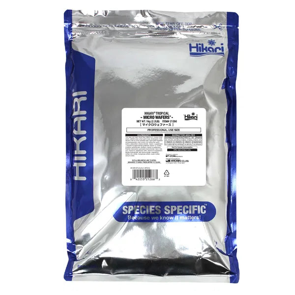 Hikari fish food package with blue and white design on a white background at Pet Servo