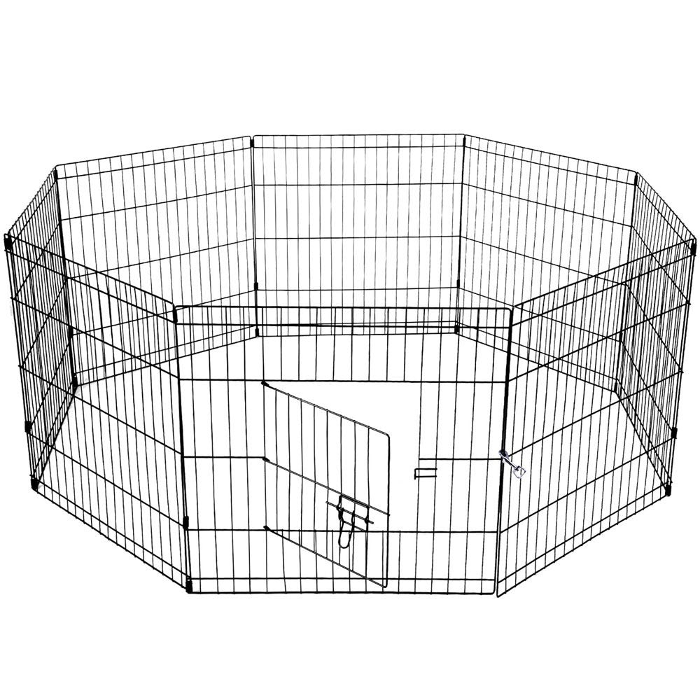 YES4PETS - 24" Pet Playpen with Cover & Enclosure - Pet Servo