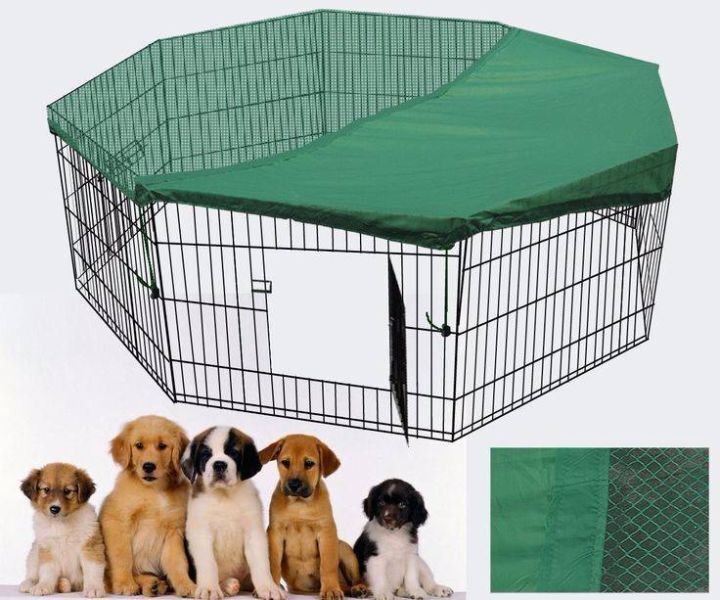 YES4PETS - 42" Pet Playpen with Cover for Dogs & Rabbits - Pet Servo