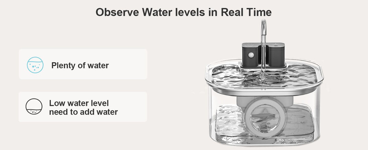 Servo Water Level Code YES4PETS - 3.2L Wireless Automatic Pet Water Fountain - Pet Servo