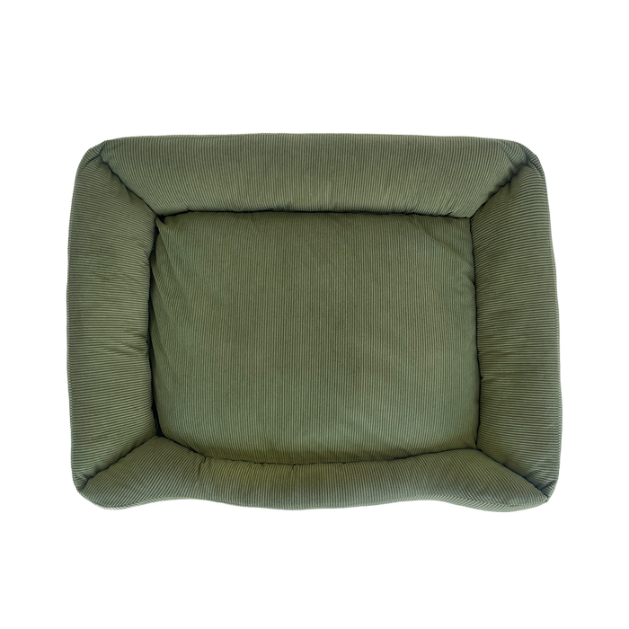 Green pet bed on a white background at Pet Servo