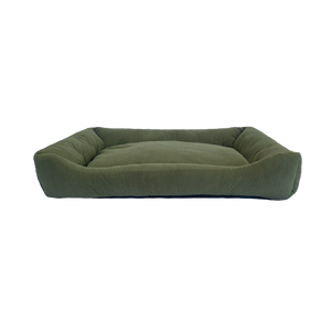Green pet bed on a white background at Pet Servo