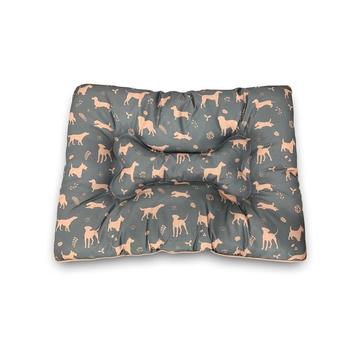 Pet Servo - Large 91cm Dog Patterned Oxford Pet Bed