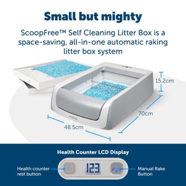 Petsafe - ScoopFree® Crystal Self-Cleaning Litter Box - petservo