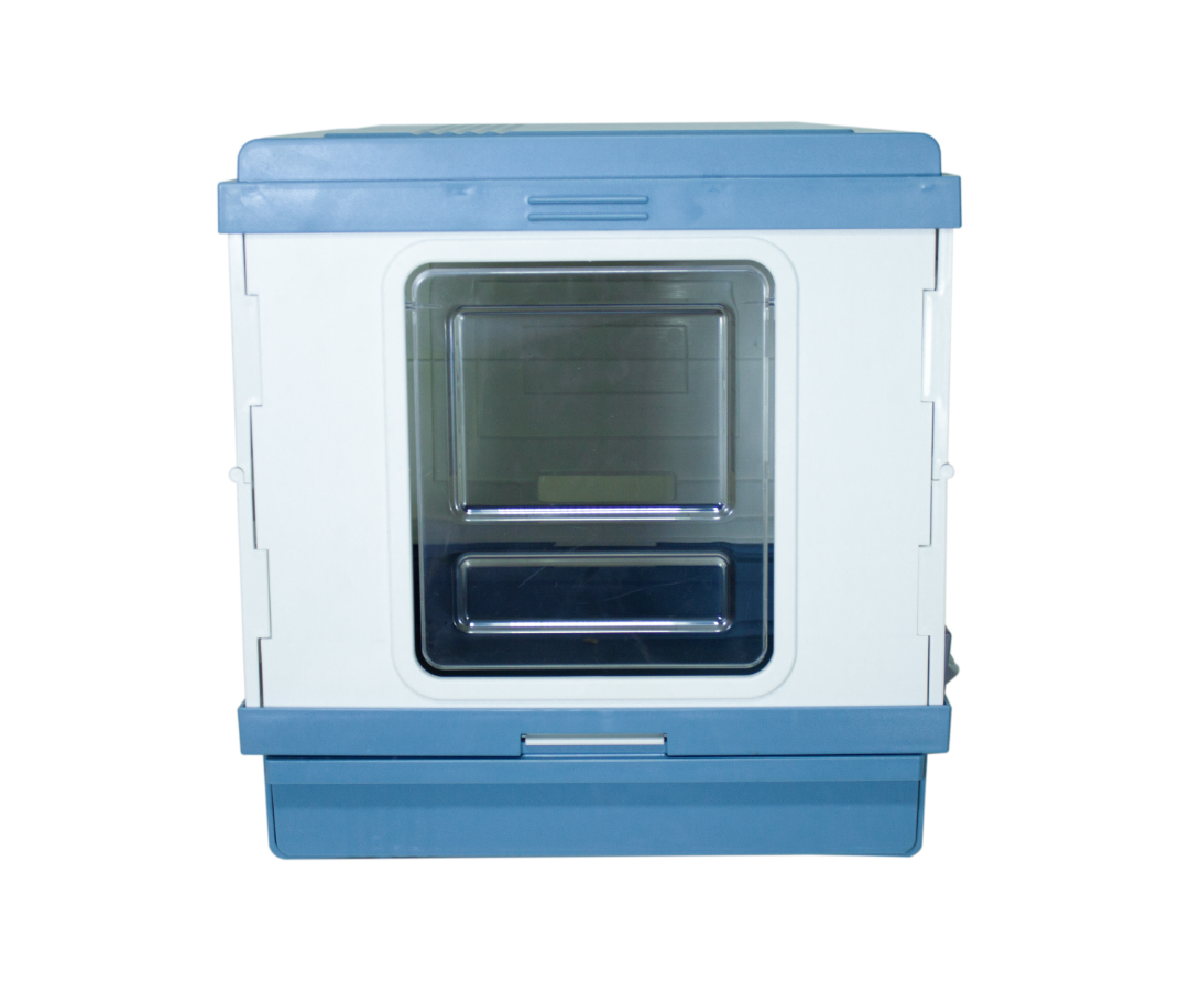 Petservo - Portable Foldable Cat Litter Box with Scoop Blue – YES4PETS-1
