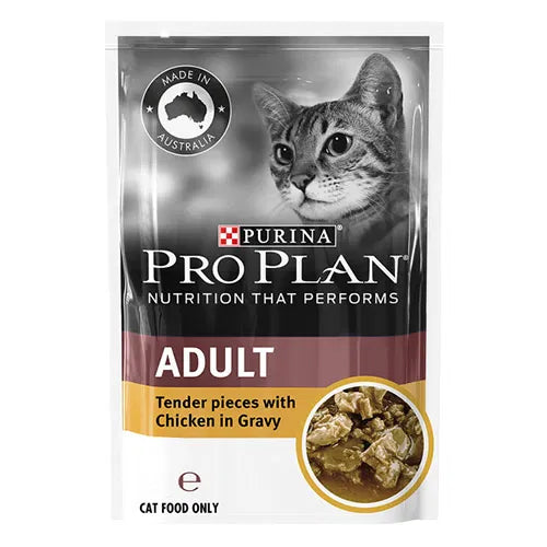 Purina Pro Plan cat food package with a cat's face on the label at Pet Servo