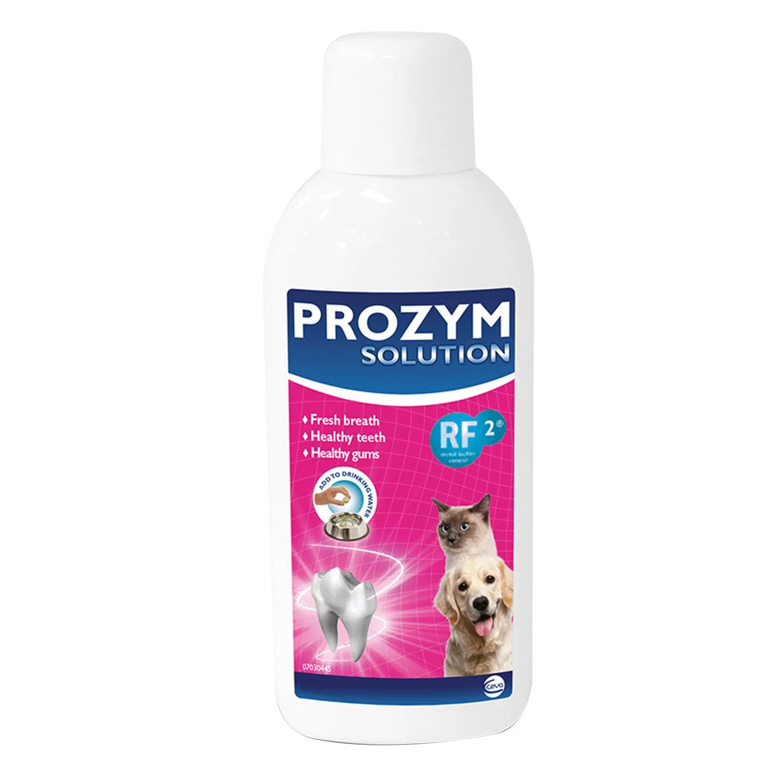 Prozym solution bottle for pets on a white background at Pet Servo