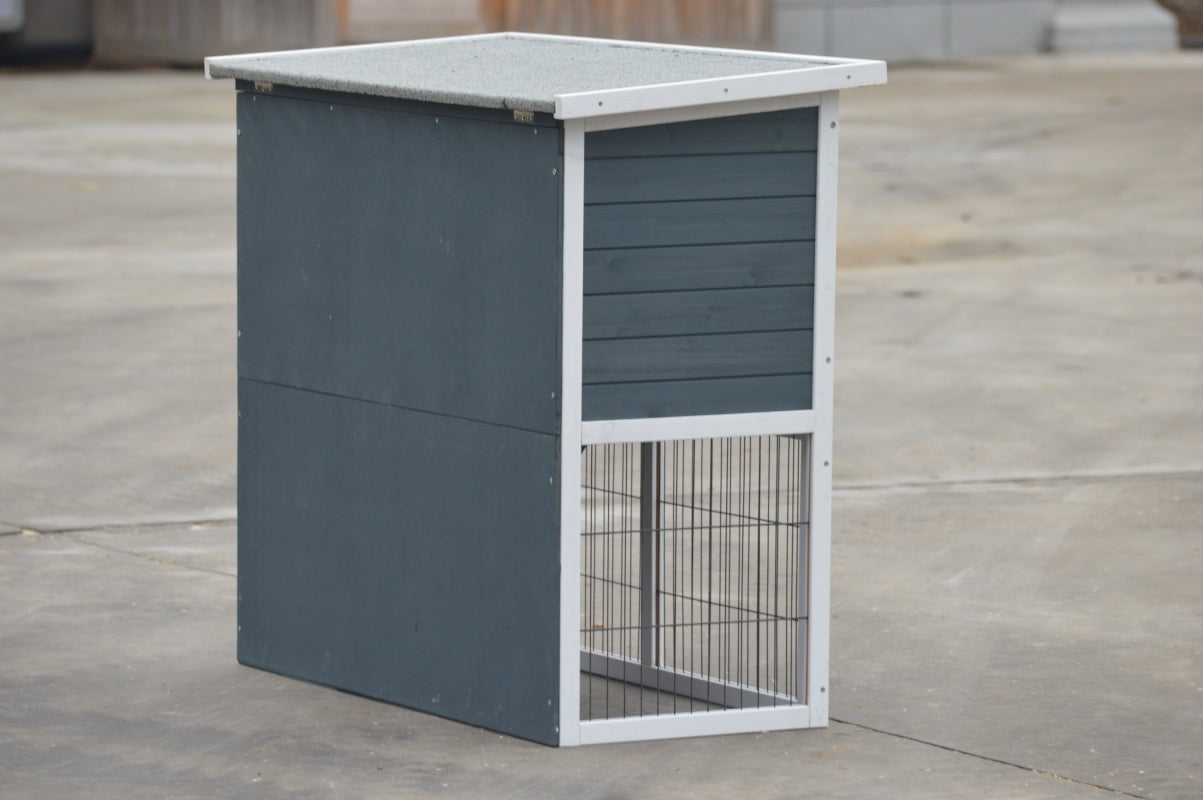 YES4PETS - Double Storey Rabbit Hutch with Tray - Petservo