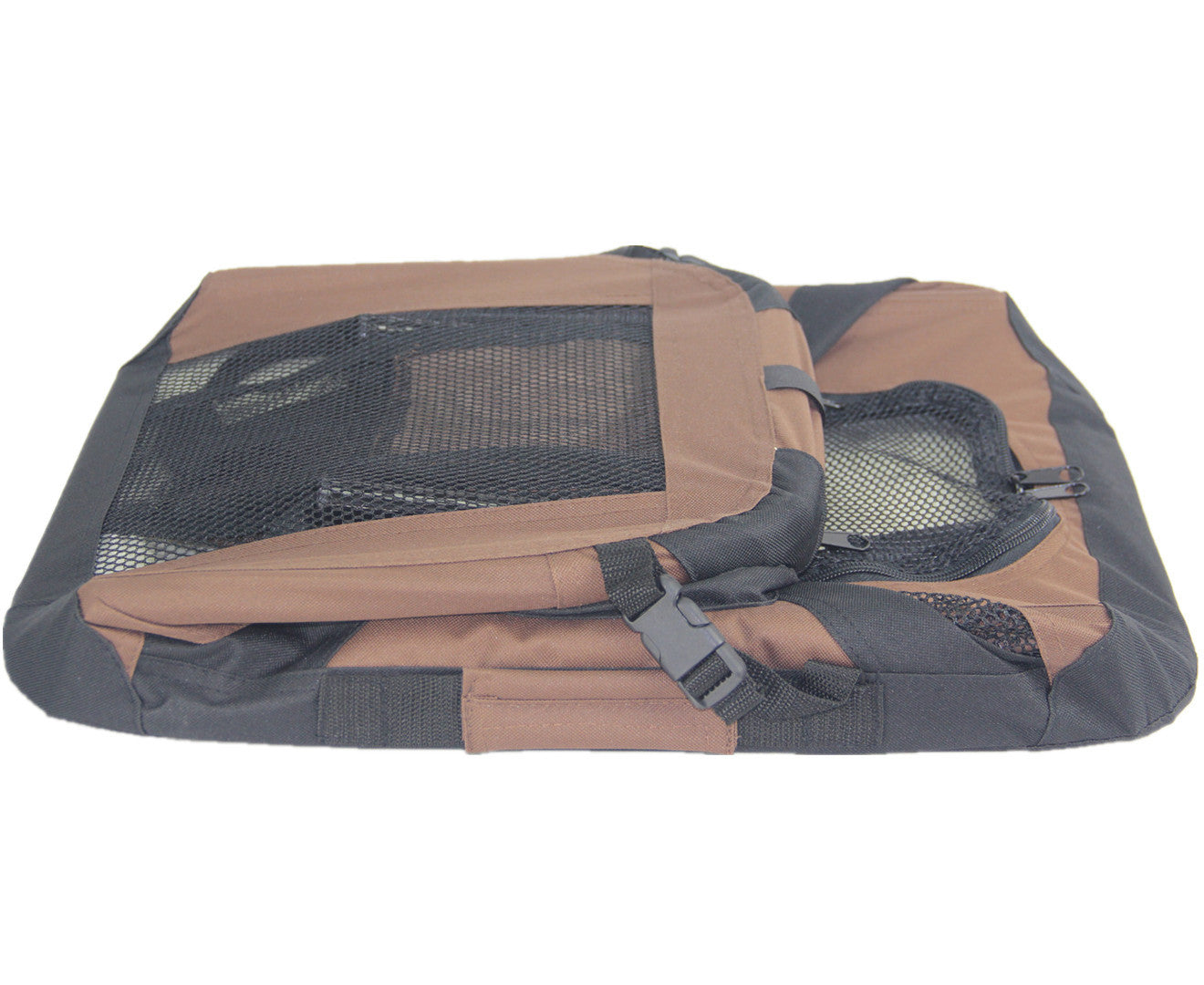 Pet carrier with mesh sides on a white background at Pet Servo