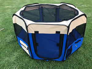 YES4PETS - Small Soft Playpen for Dog, Cat & Rabbit - Pet Servo