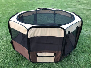YES4PETS - Small Soft Playpen for Dog, Cat & Rabbit - Pet Servo